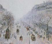 Camille Pissarro boulevard montmartre oil